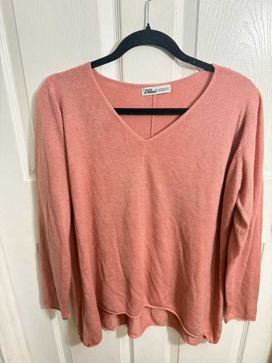 Zara Sweaters - Zara Pink Crewneck Sweater